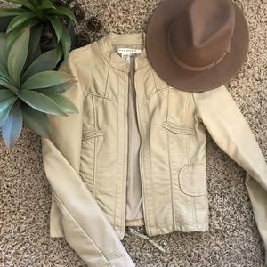 MAX STUDIO VEGAN LEATHER MOTO JACKET